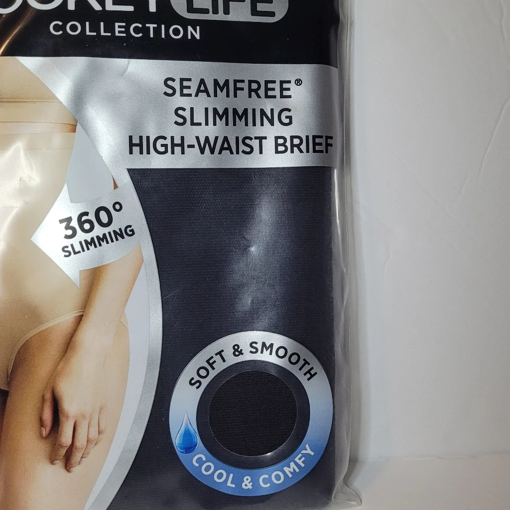 Jockey Life Seamfree Slimming High-Waist Brief Black Size 3XL